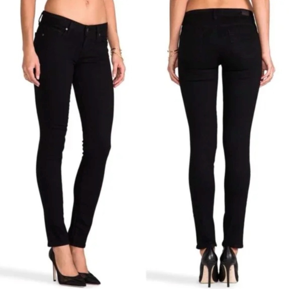 PAIGE Jet Black Skyline Skinny Jeans